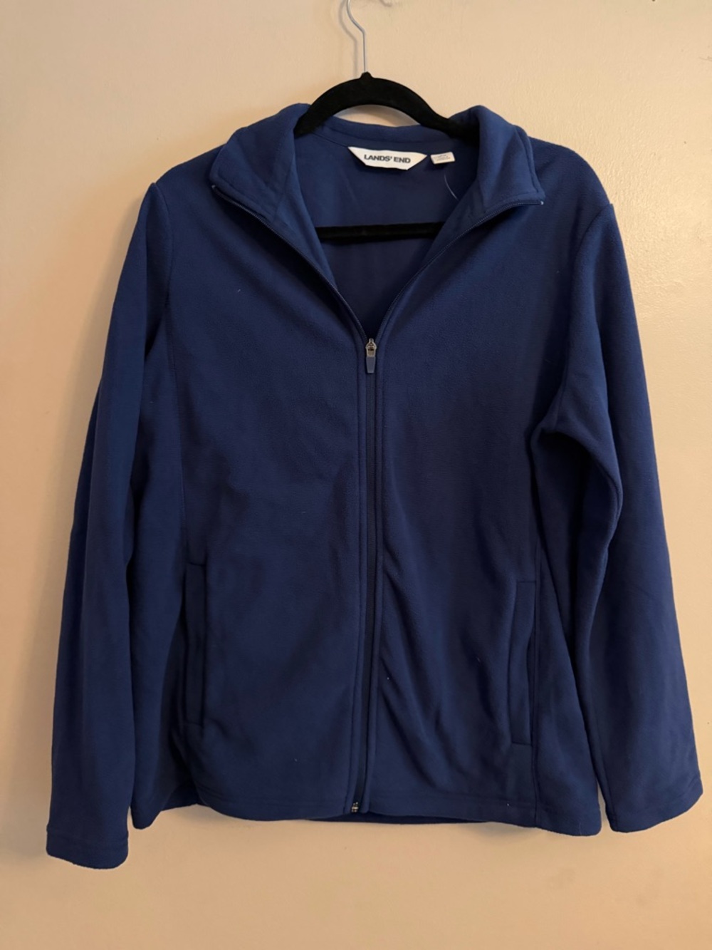 Lands' End Royal Blue Fleece Jacket